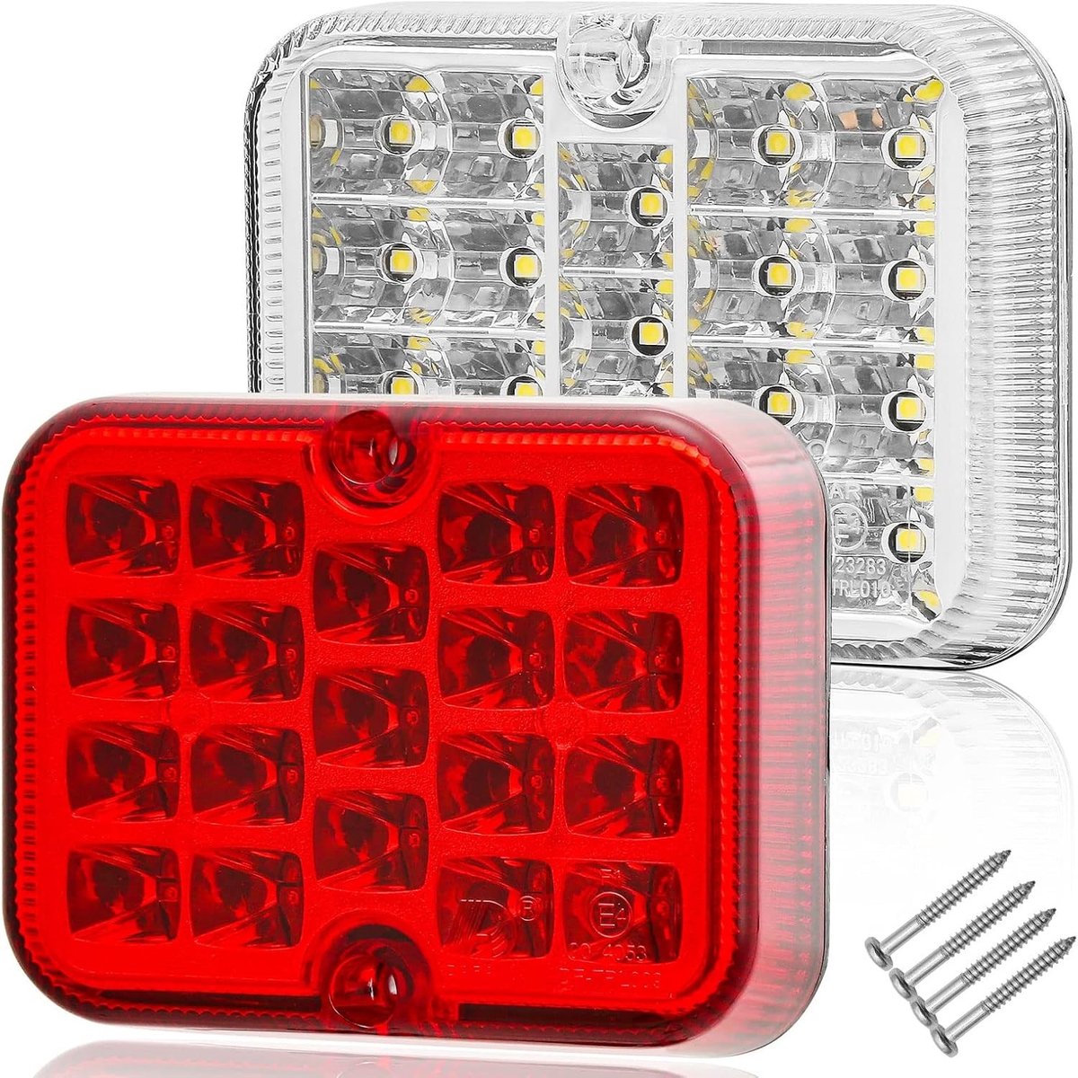 LED Achteruitrijlicht en Rode Mistlamp 12V/24V voor Aanhangers - Waterdicht en Goedkeuring
