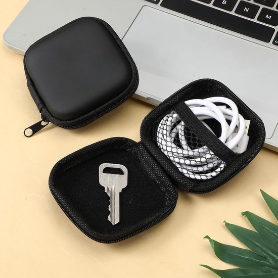 3 stuks mini-hoofdtelefoontas, hoofdtelefoontas, case, mini-hoofdtelefoonhoes, hoofdtelefoon, beschermtas, headset opslag voor in-ear oordopjes, bluetooth, U-schijf, SD-kaarten — afbeelding 4