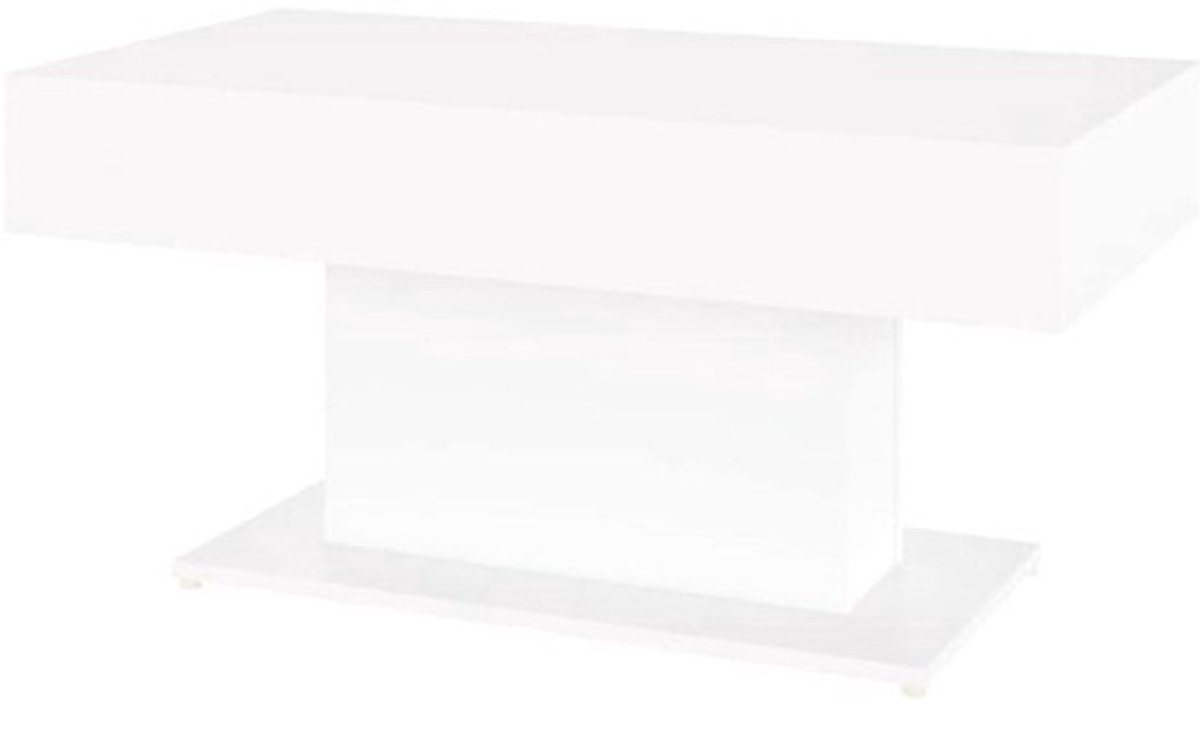 Koffietafel - Salontafel - Woonkamer - Stabiel en Duurzaam - 96x50x45 cm - Wit