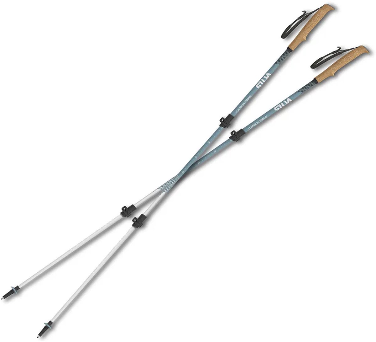 Silva Trekking Alu Stokken Zilver 110-140 cm