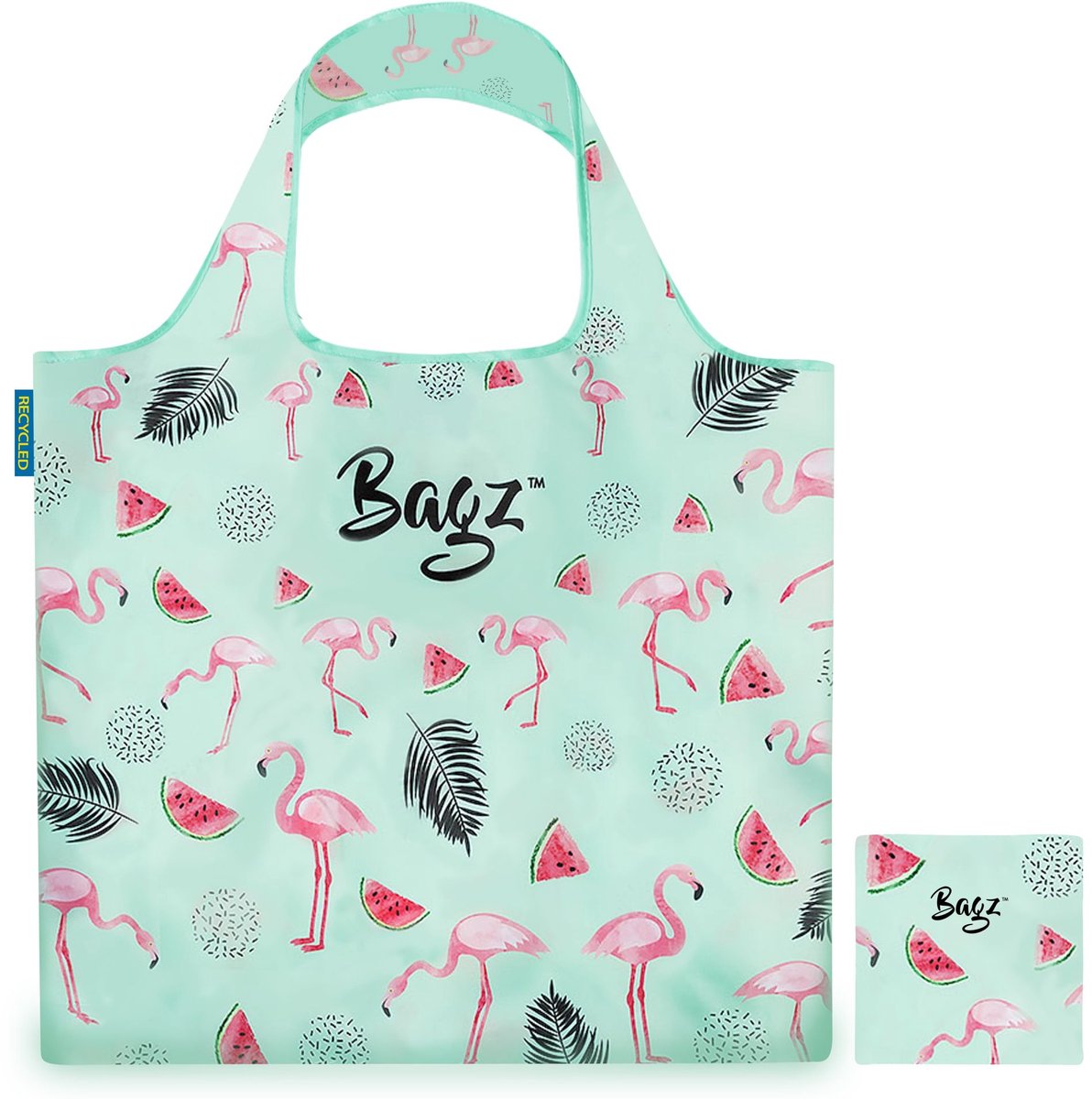 Bagz Happy Flamingo Opvouwbare Boodschappentas