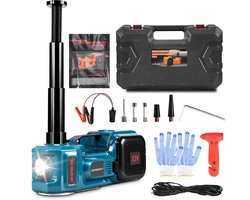 Yofidra Elektrische Autokrik - 5 Ton Hydraulische Lift - met ledlicht - Elektrische Hydraulische Auto Krik - voor langs de weg band wisselaar SUV Hatchback