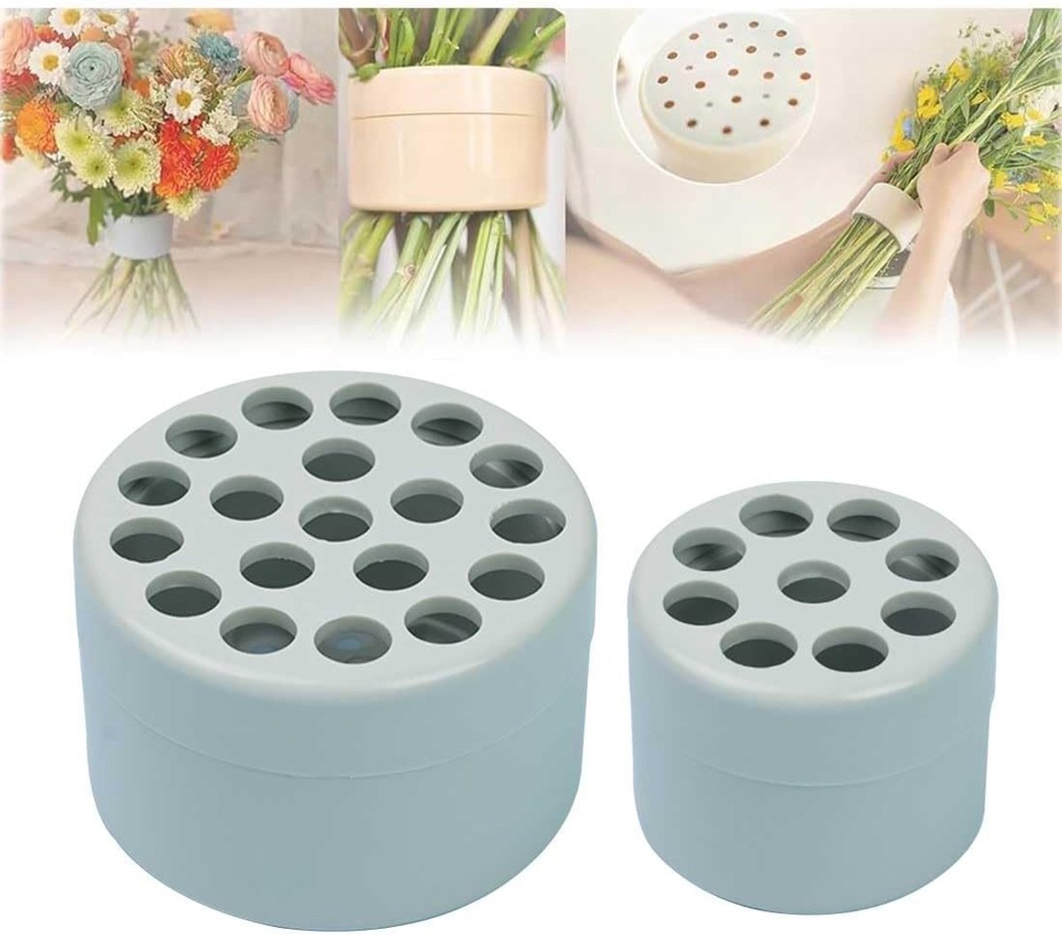 2 Stuks Spiral Stem Houder voor Bloemen, Herbruikbare Ikebana Stemhouder, Bloemschikken Accessoires en Decoratie Tools voor Creatieve Boeketten