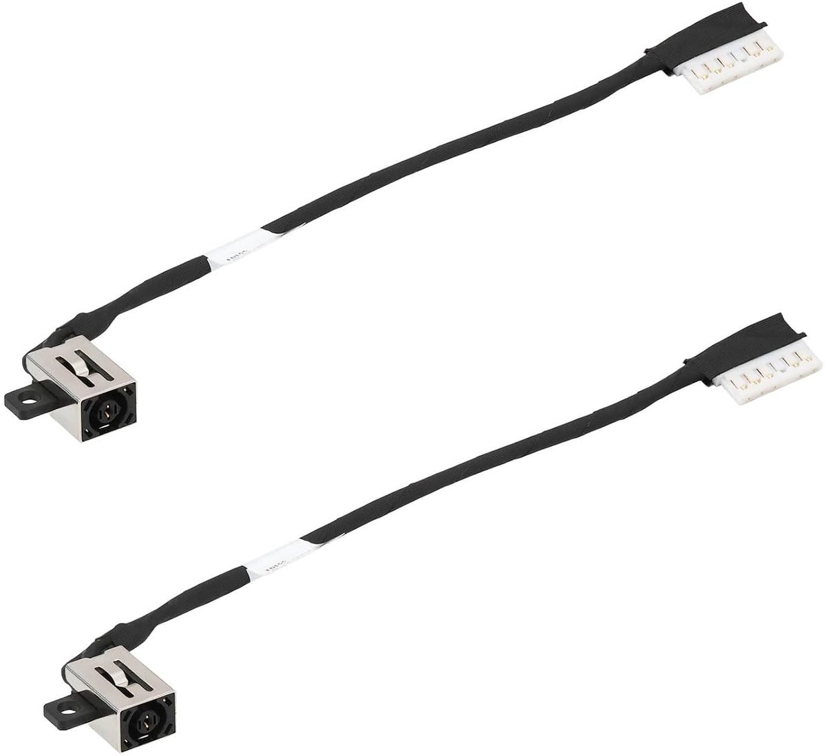 2 Stuks DC301015Q00 DC301015T00 DC301016G00 Oplaadpoort DC Voedingskabel voor Dell Inspiron en Vostro Laptops, Vervangingskabel, Kwaliteitskabel