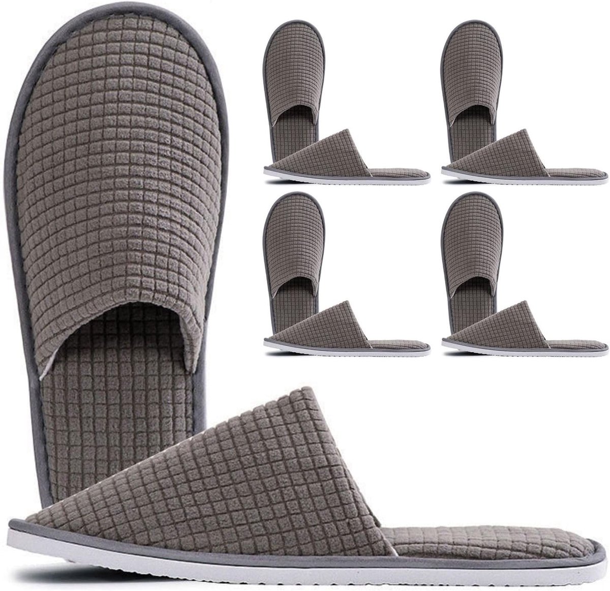 Gastenpantoffels voor dames en heren, spa, hotelslippers, badstof pantoffels, pantoffels heren en dames, pantoffels, universele maat, slippers, badslippers voor gasten, hotels, kantoor