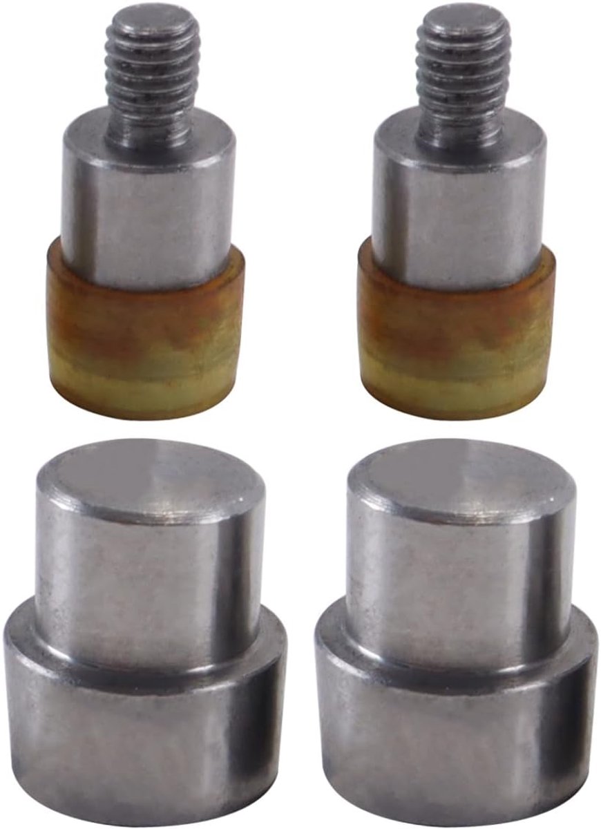 4-delige set drukknopmatrijzen, magnetische drukknopmatrijzenset, voor magnetische zaksluitingen met dubbele deksel van 18 mm diameter.
