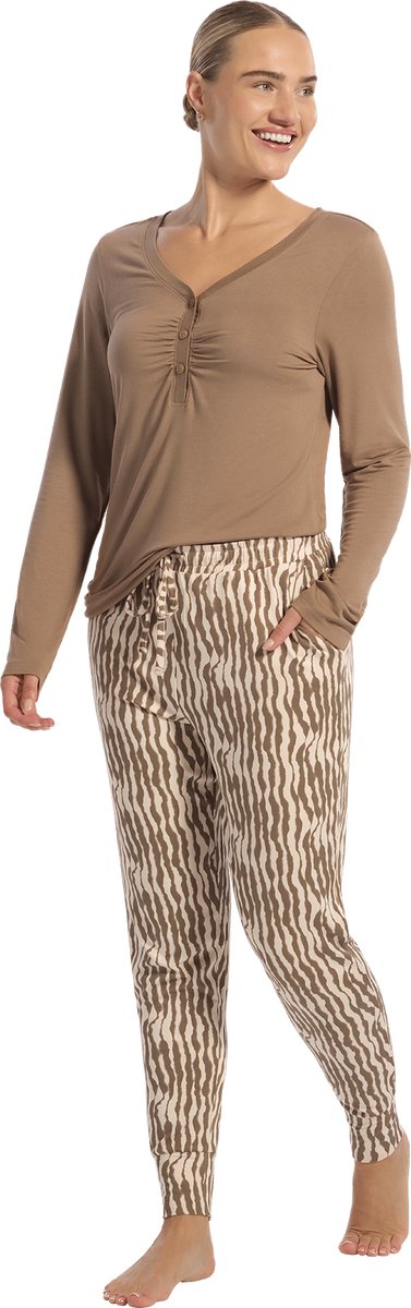Ten Cate Basics pyjama set faded lines voor Dames