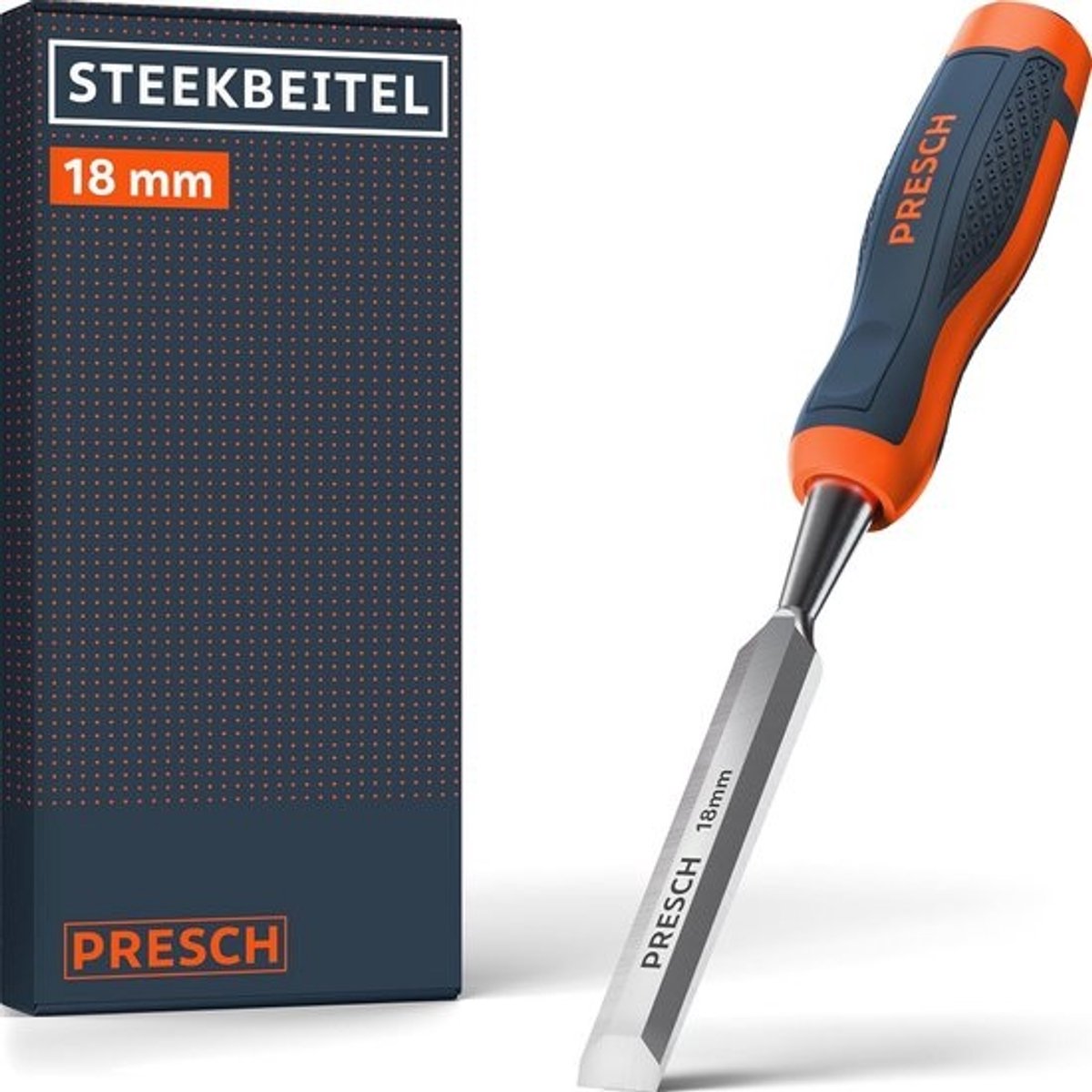 Houten Steekbeitel 18 mm - Voor Professionele Houtbewerking - Ergonomisch en Duurzaam - 25° Hoek