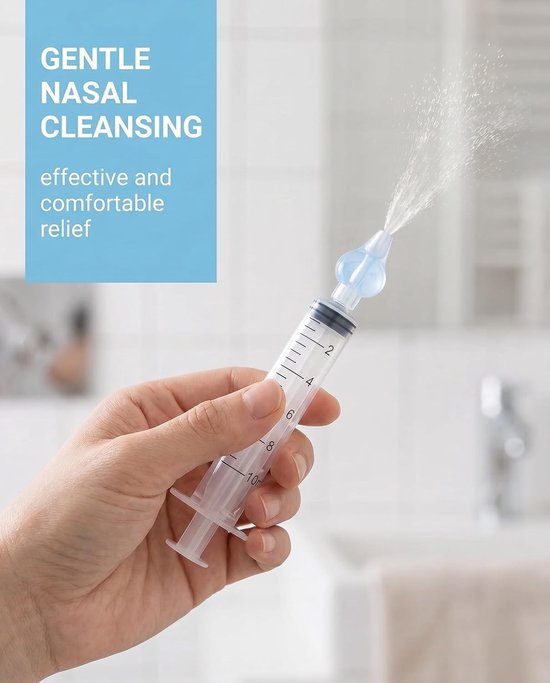 Set van 3 Neusspoelingen, 10 ml, Professionele Neusreiniger, Herbruikbaar, Veilig en Comfortabel voor Optimale Neusverzorging — afbeelding 2