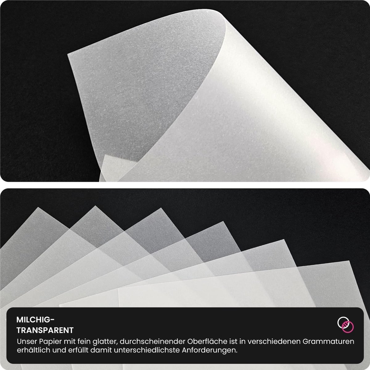 Transparant wit tekenpapier A3 50 vellen - 29.7 x 42 cm - 73g - ideaal voor uitnodigingen, sjablonen en schetsen