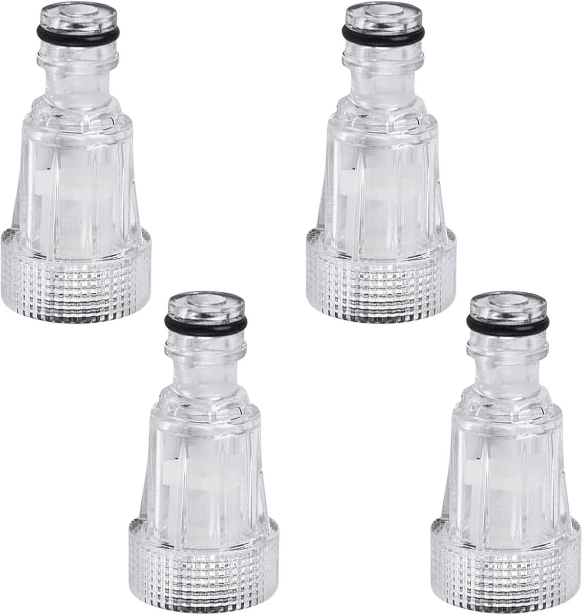 Set van 4 Tuinslang Snelle Adapters voor Waterfilter, Hoge Druk Reiniging, Tuinirrigatie en Motorhomes