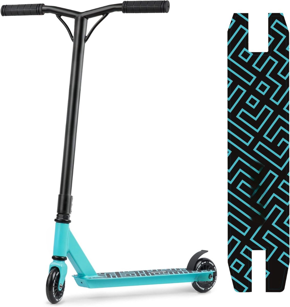 Kavo Stunt Step - Stuntstep - 9 Kogellagers Step - Zwart en Blauw - 66cm x 50cm x 83cm