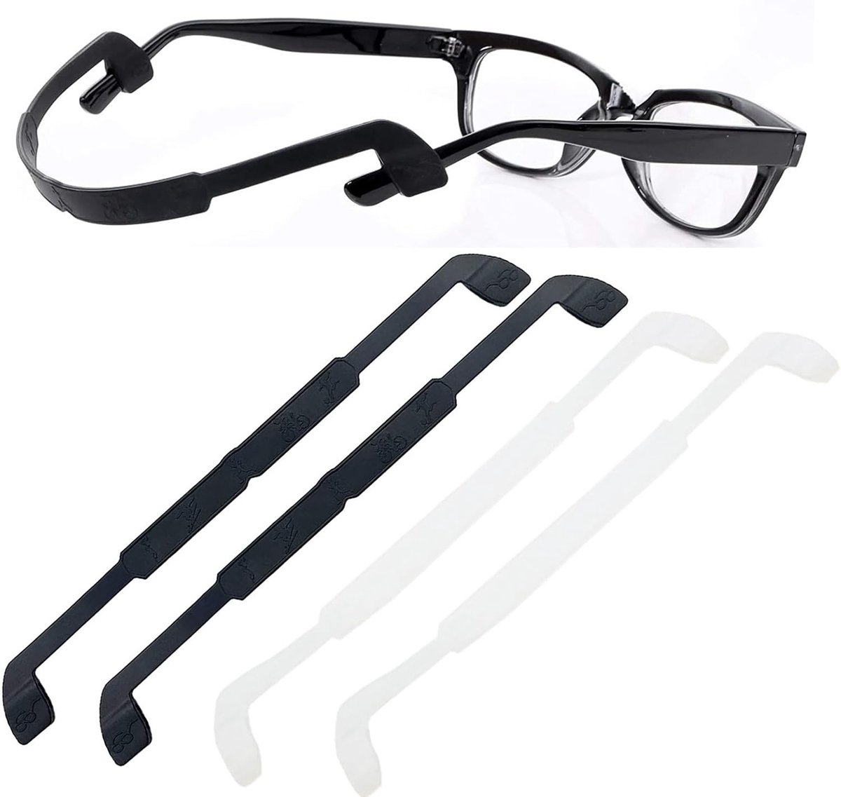 Non-slip Brilband van Silicone, Zachte Brilhouder voor Veilig en Comfortabel Draaggemak, Brilaccessoires
