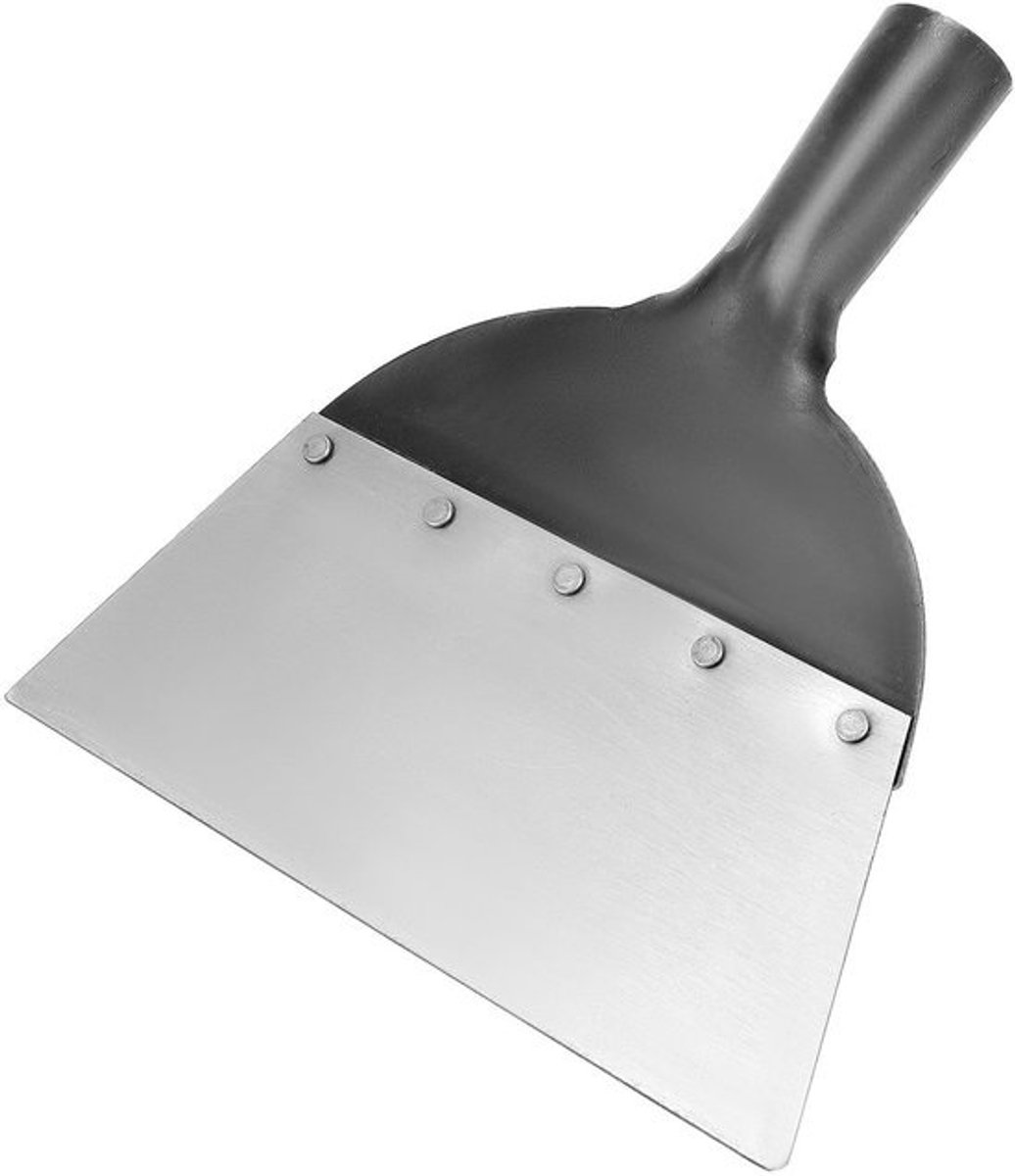 Dailygoods - reinigingsschop van hoogwaardig mangaanstaal - Tuinschep - Tuingereedschap - Vervangingskop - Versterkte handgreep - 23 cm