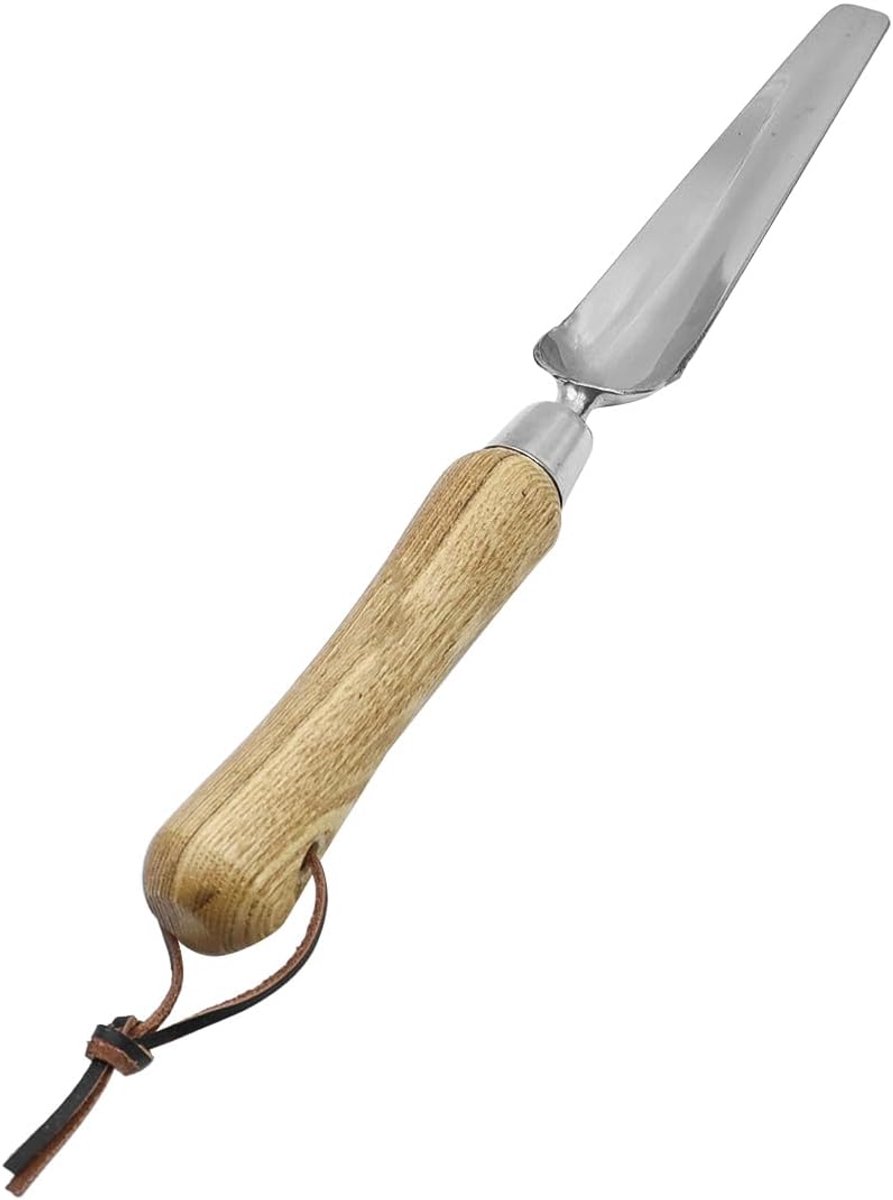 Roestvrijstalen handverbreder, tuingereedschap, voor planten, wieden en grondwerk (34,5 x 3,2 cm)