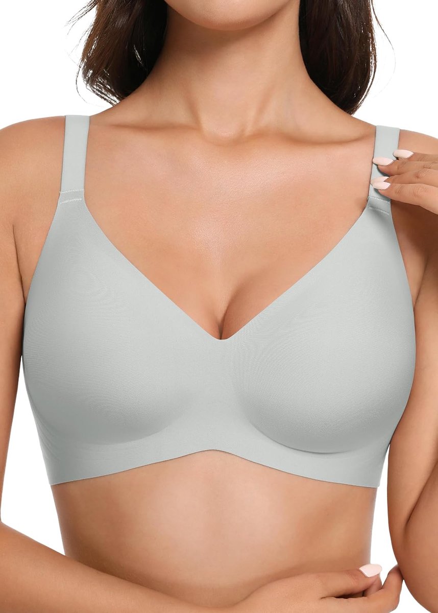 Draadloze Naadloze BH Ultra-Zachte Push Up Volledige Dekking Bralette Dagelijks Comfort & Ondersteuning