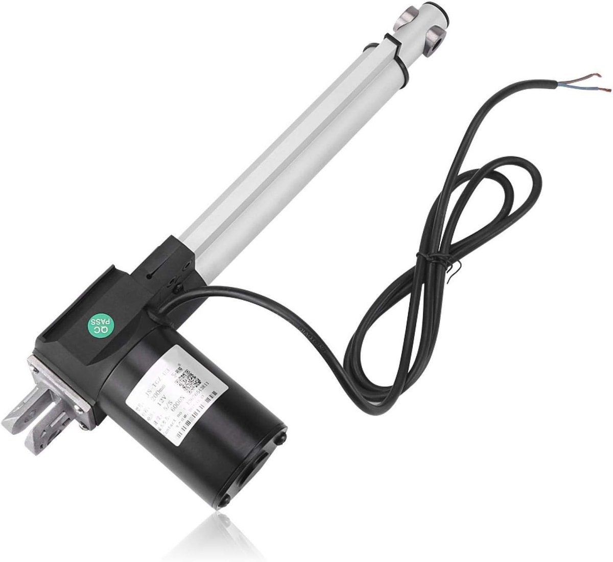 12V elektrische lineaire actuator Kracht 6000N Maximale hefslag Waterdichte elektromotorbeugel Multifunctionele lineaire actuator(200mm)