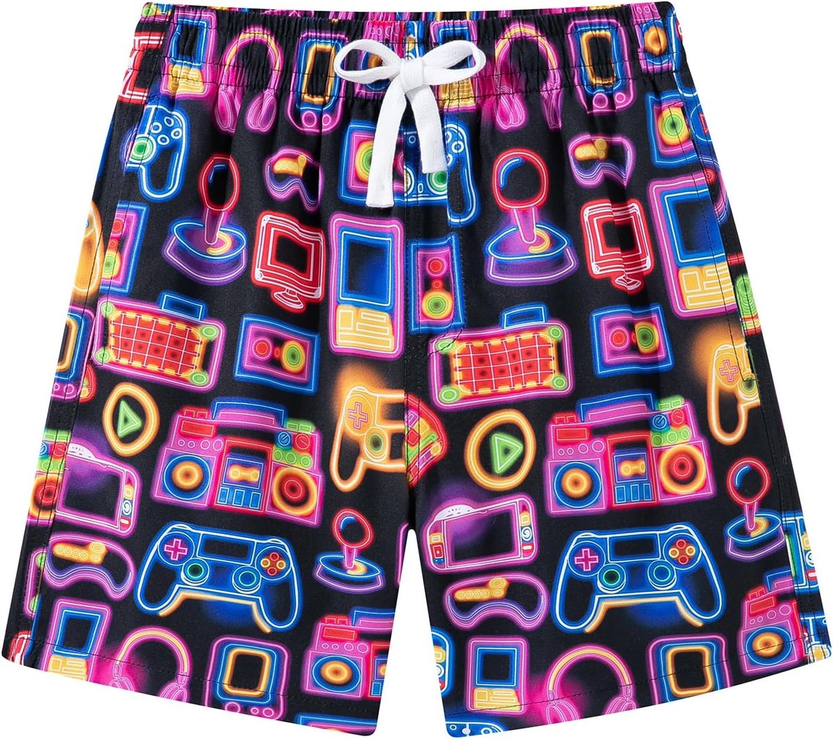 Jongensstrandshorts Nieuw zwempak Sneldrogend met Meshvoering Kinderbadpak 5-16 jaar
