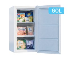 Joula Tafelmodel Vriezer - Vrijstaand Mini / Klein - 60 liter - 3 Vrieslades - Wit