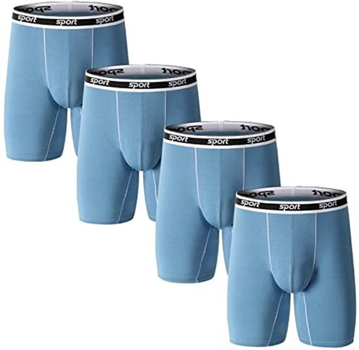 Heren boxershorts van micro modal - naadloos, U pouch, lange pijpen en ademende tailleband