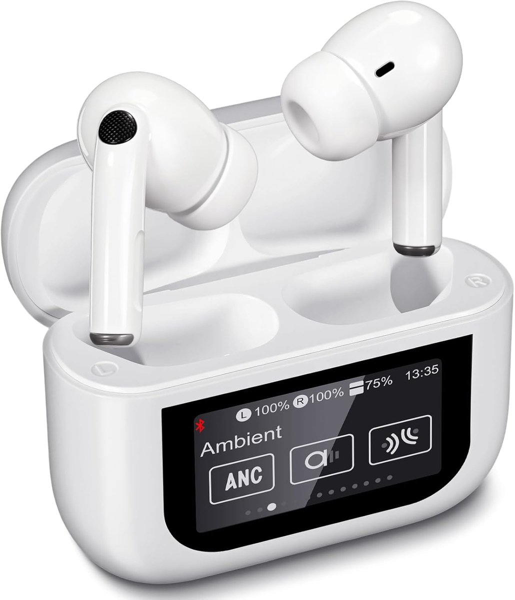 Hoofdtelefoon, draadloos, bluetooth-hoofdtelefoon met touchscreen