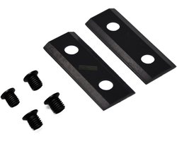 2 x 6,4 cm mes voor versnipperaar / houtversnipperaar voor ATIKA AMA 2500, AMF 2500, 2800, MHA 2800, MHD 2800
