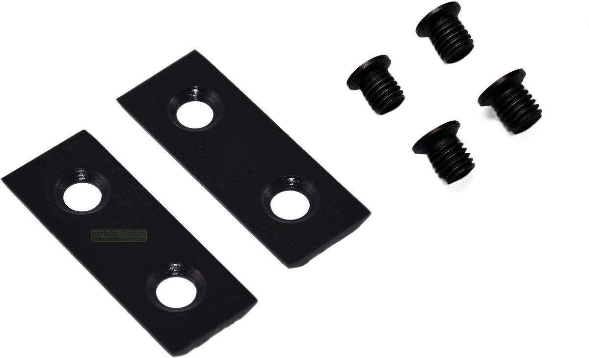 2 x 6,4 cm mes voor versnipperaar / houtversnipperaar voor SCREWFIX TITAN TTB3535HR 2500 W