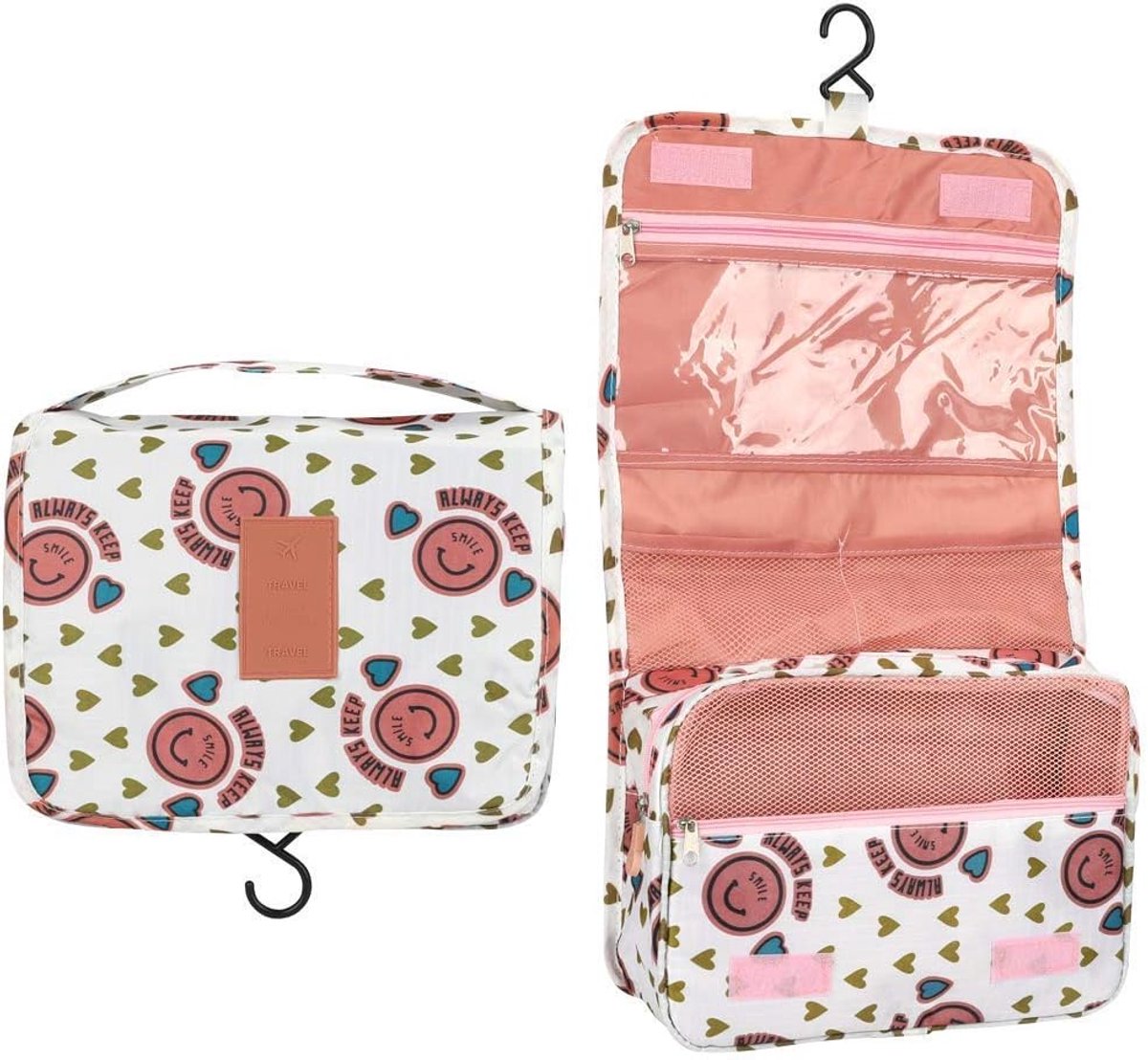 Travel Toiletry Bags, Portable Hanging Makeup Bags - ShopVlot