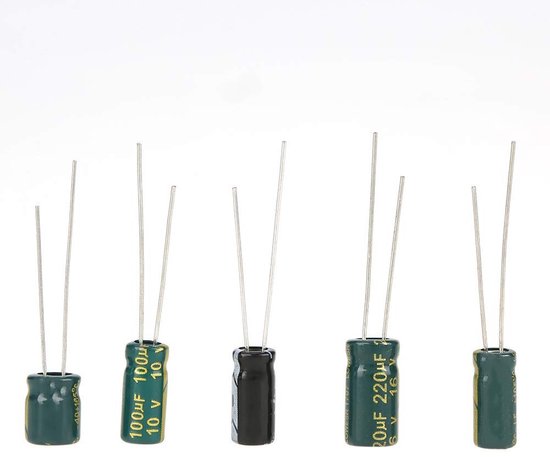 100 Stuks Assortiment Audio Capacitors 10V-63V van 10uF tot 470uF voor DIY Audio Circuits en Elektronische Projecten