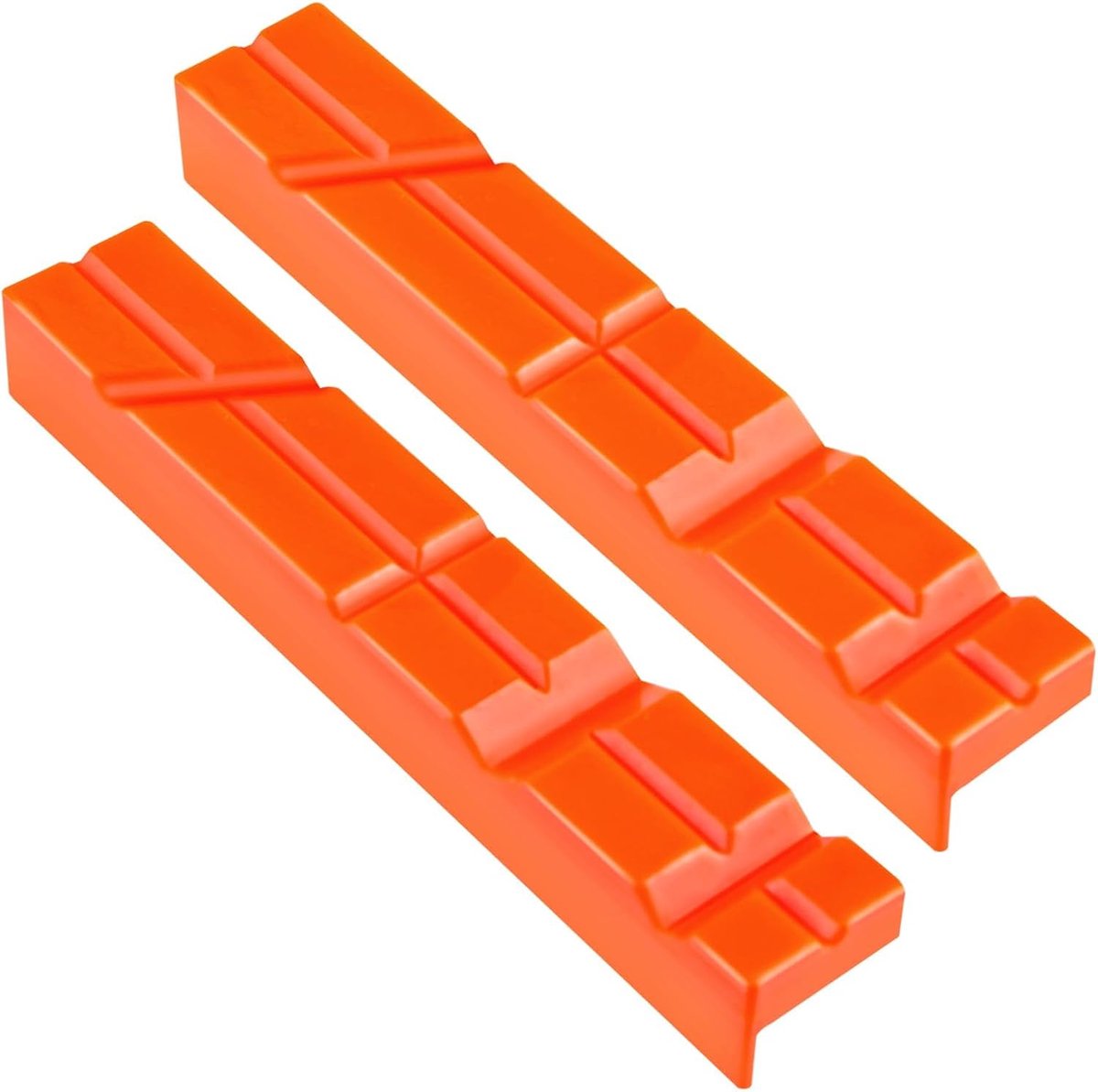 6" Soft jaws for vise 2 pieces vise jaw pads strong multi-groove and textured inserts for clamps woodworking metal - ShopVlot