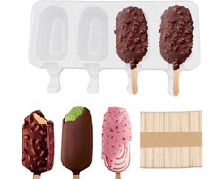 Silicone Ice Cube Moulds, 50 Stick Popsicle Moulds, Ice Moulds, Ice Cream Moulds, Popsicle Mould Homemade Ice Moulds - ShopVlot