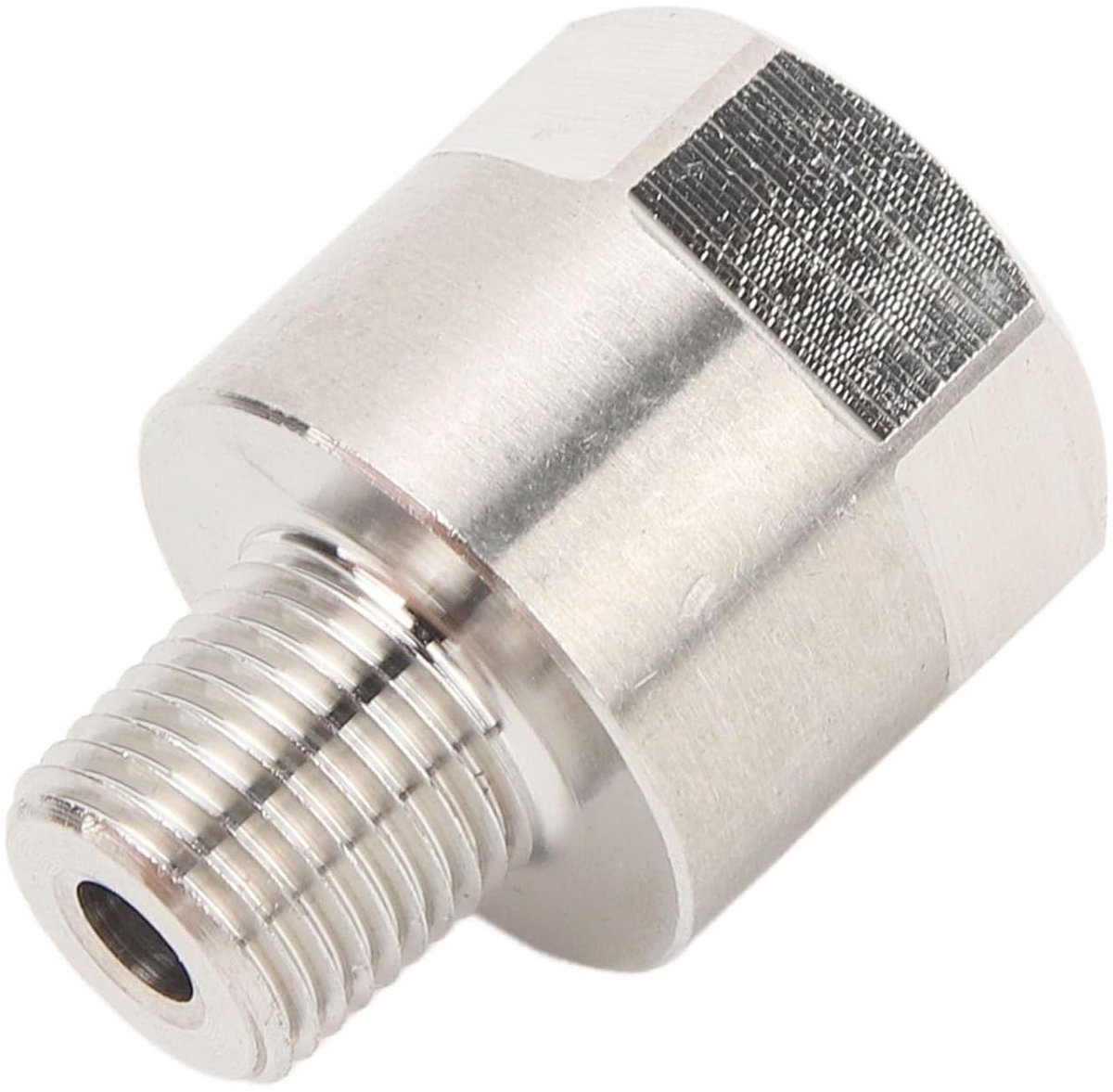 Dailygoods - Oliedrukmeter - Roestvrij staal - 1/8 inch - Adapter voor drukmeters - Geschikt voor olie en brandstof - M10 x 1,0
