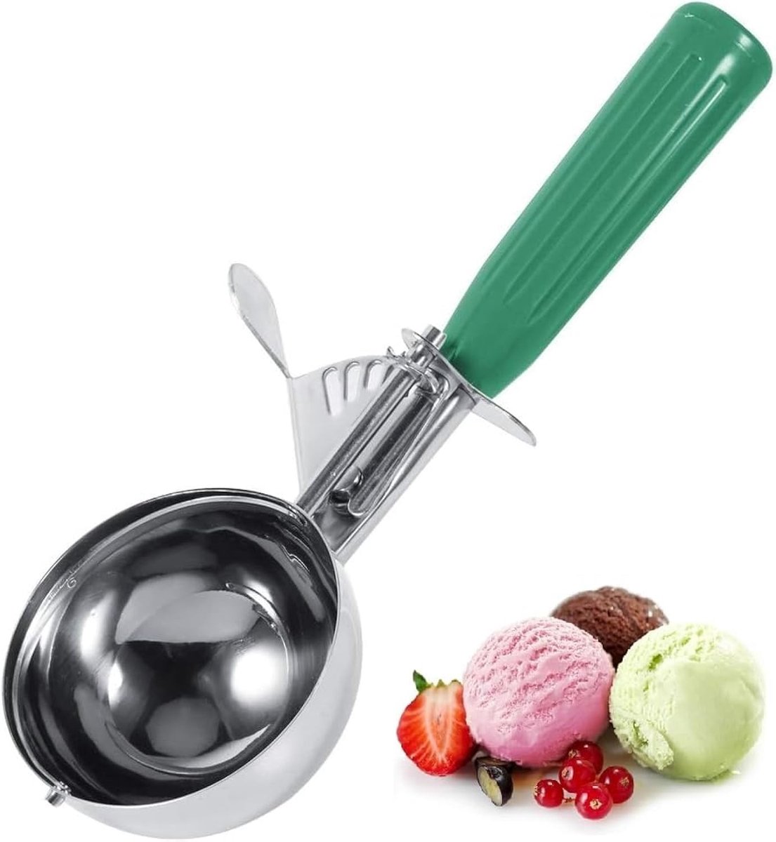 Multifunctionele RVS IJslepel - Veilig en Milieuvriendelijk voor Thuis en Dessertwinkels, Perfect voor IJs en Sorbet