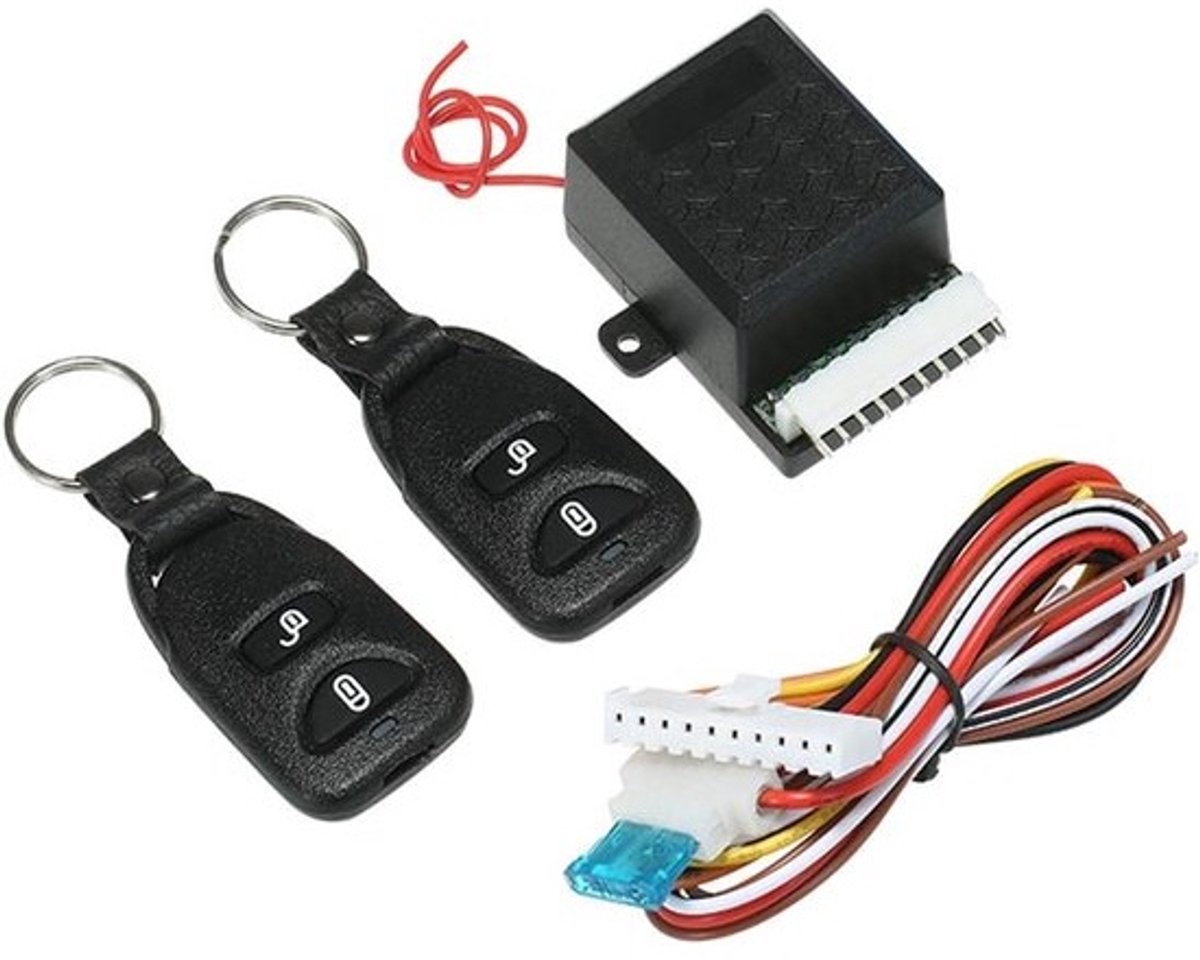 Universeel 12V afstandsbedieningssysteem voor auto - Sleutelloze toegang en alarm