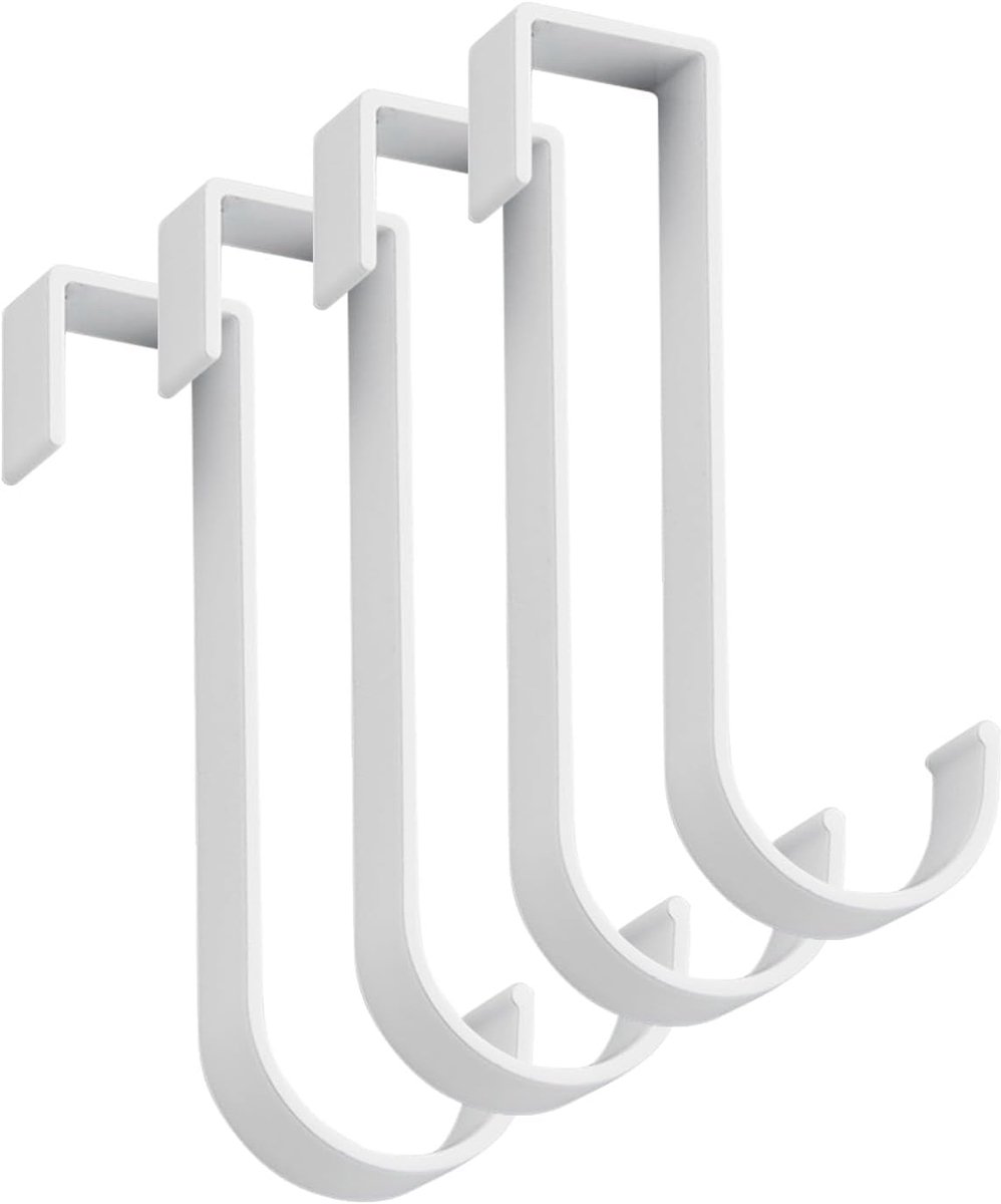 Handdoekenhaken voor thermo-badkamer, 4 stuks, zelfklevende haken voor handdoeken van aluminium, ruimtelijk, haken, handdoekhouder, badkamer/haak, stickers voor handdoeken (D)