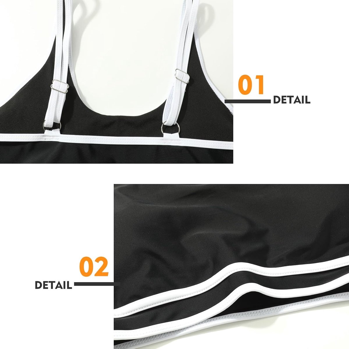 Sets voor dames, bikinitops, hoge taille, buikcontrole, badpakken, hoog uitgesneden damesbadpakken, gevoerde strandkleding