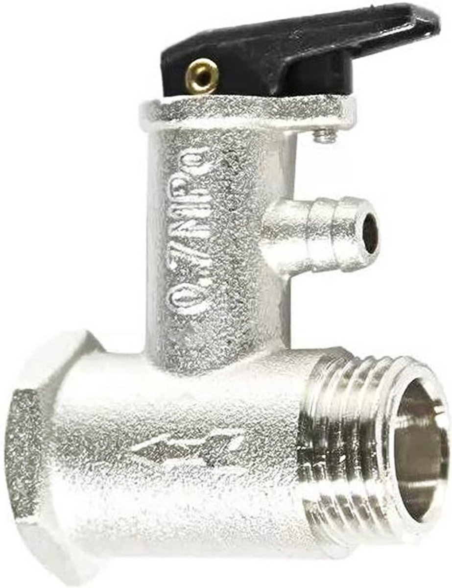 Veiligheidsklep voor warmwaterbereider - 1/2 inch - met drukbegrenzing