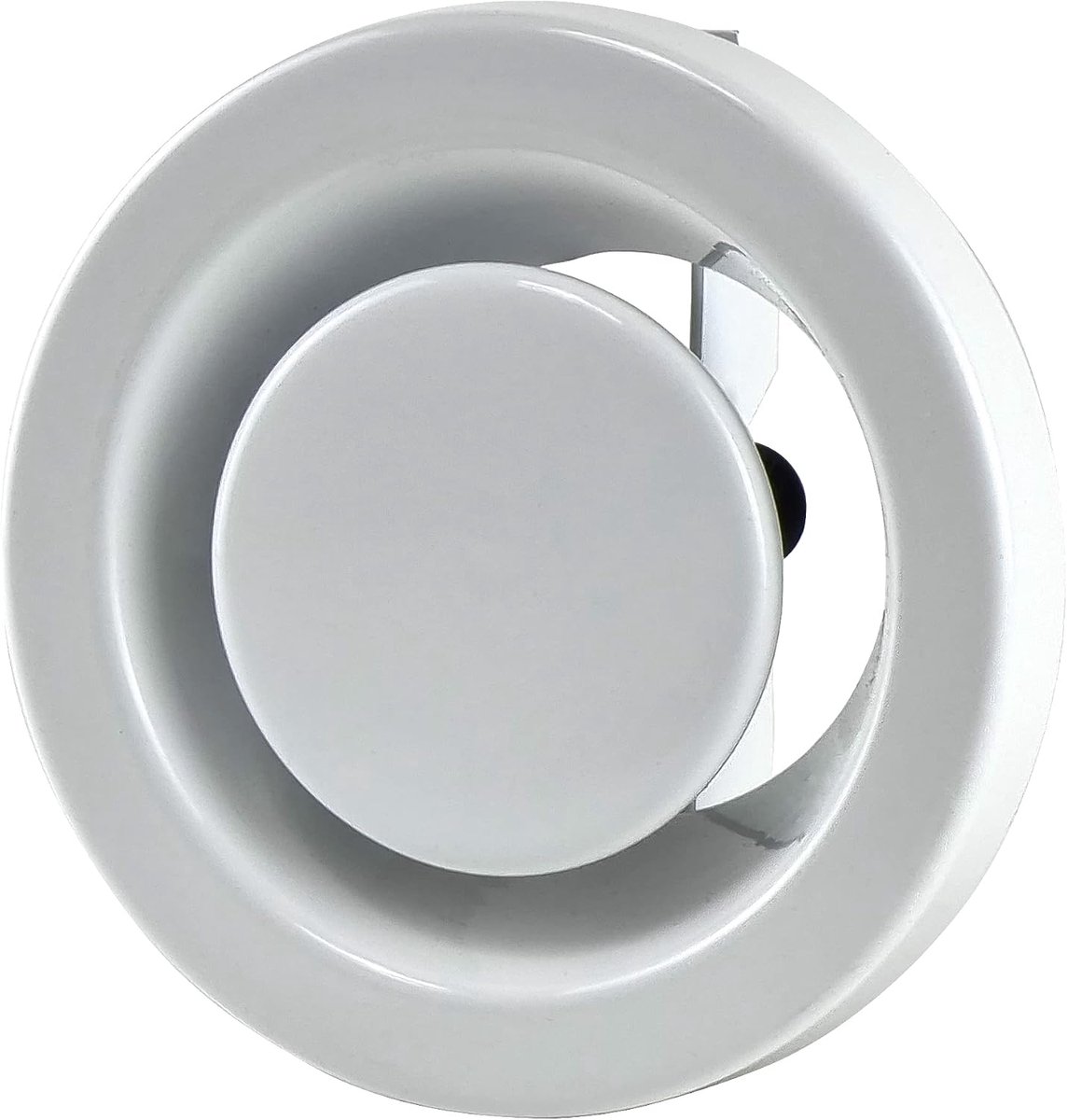 Ø 80 mm - schijfventiel - anemostaatstaal - ronde ventilatieventielen met klemveren
