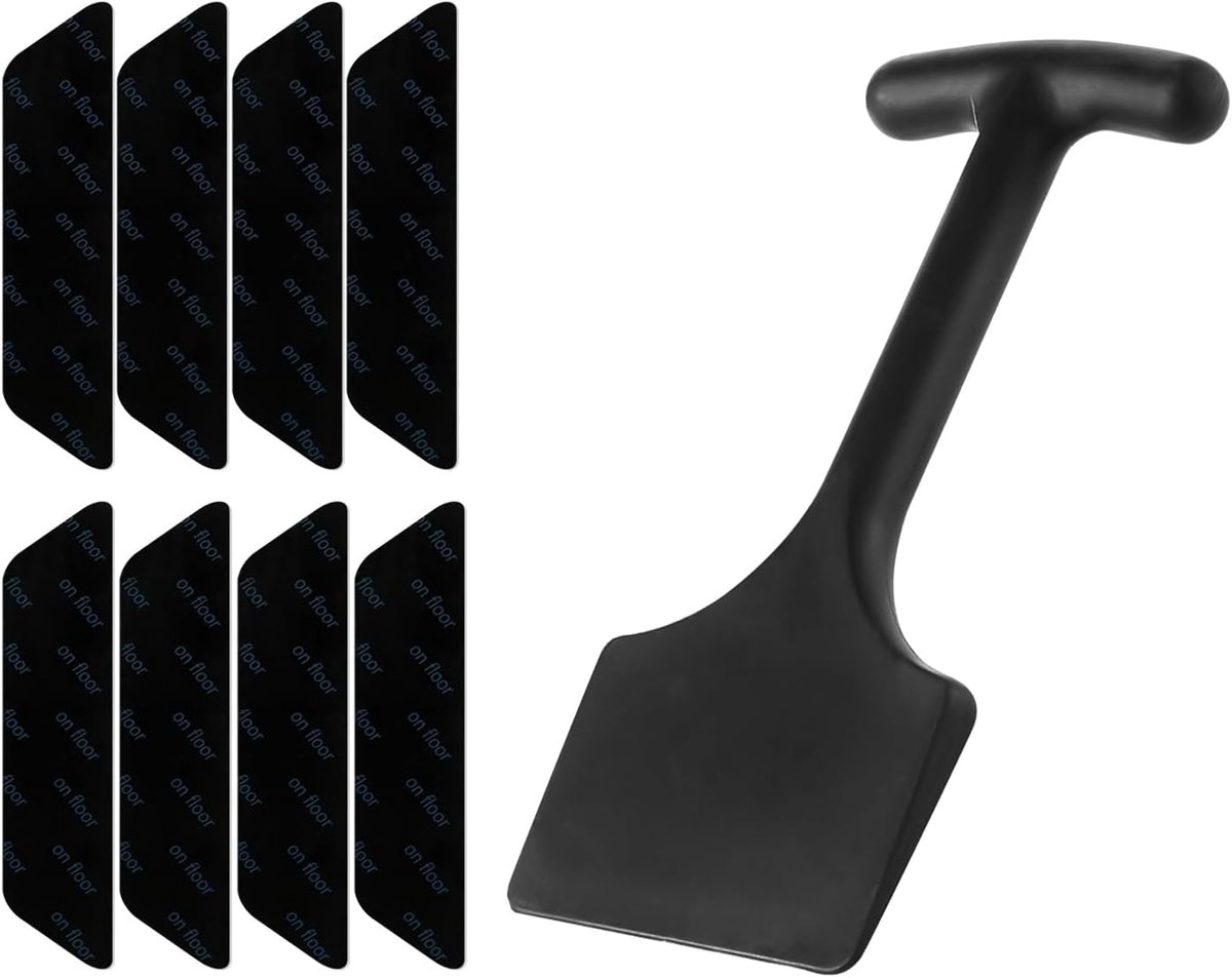 1 Piece Carpet Edge Shovel And 8 Pieces Carpet Stickers, Plastic Carpet Chisel, Carpet Stair Installation Tool - ShopVlot