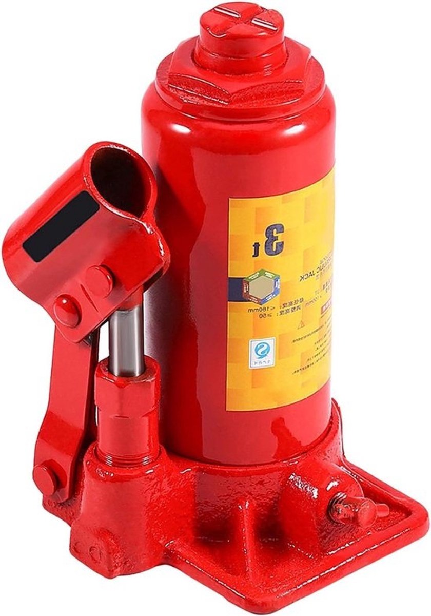 Hydraulische krik - 3 ton - Compact - Auto, aanhanger en bestelwagen - 15,3 - 31 cm