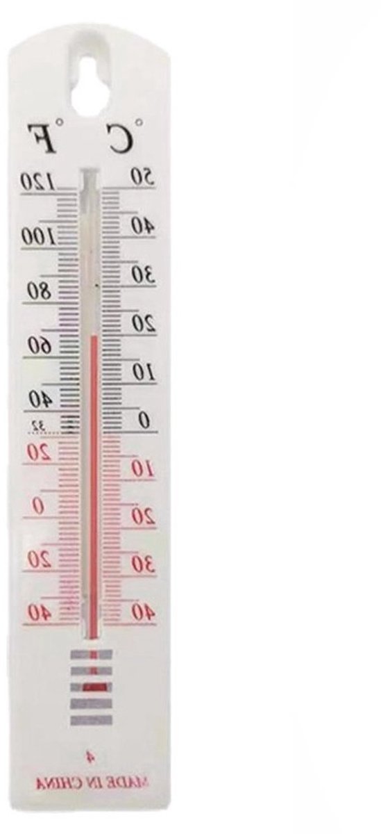Monitor voor kamertemperatuur - Voor binnen en buiten - Omgeving controleren - Nauwkeurige meting - 21.3 cm - Wit