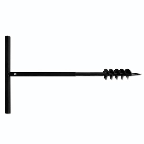 vidaXL - Grondboor - met - handvat - en - schroefkop - (dubbele - schroef) - 80 - mm - (zwart) van VidaXL — afbeelding 2