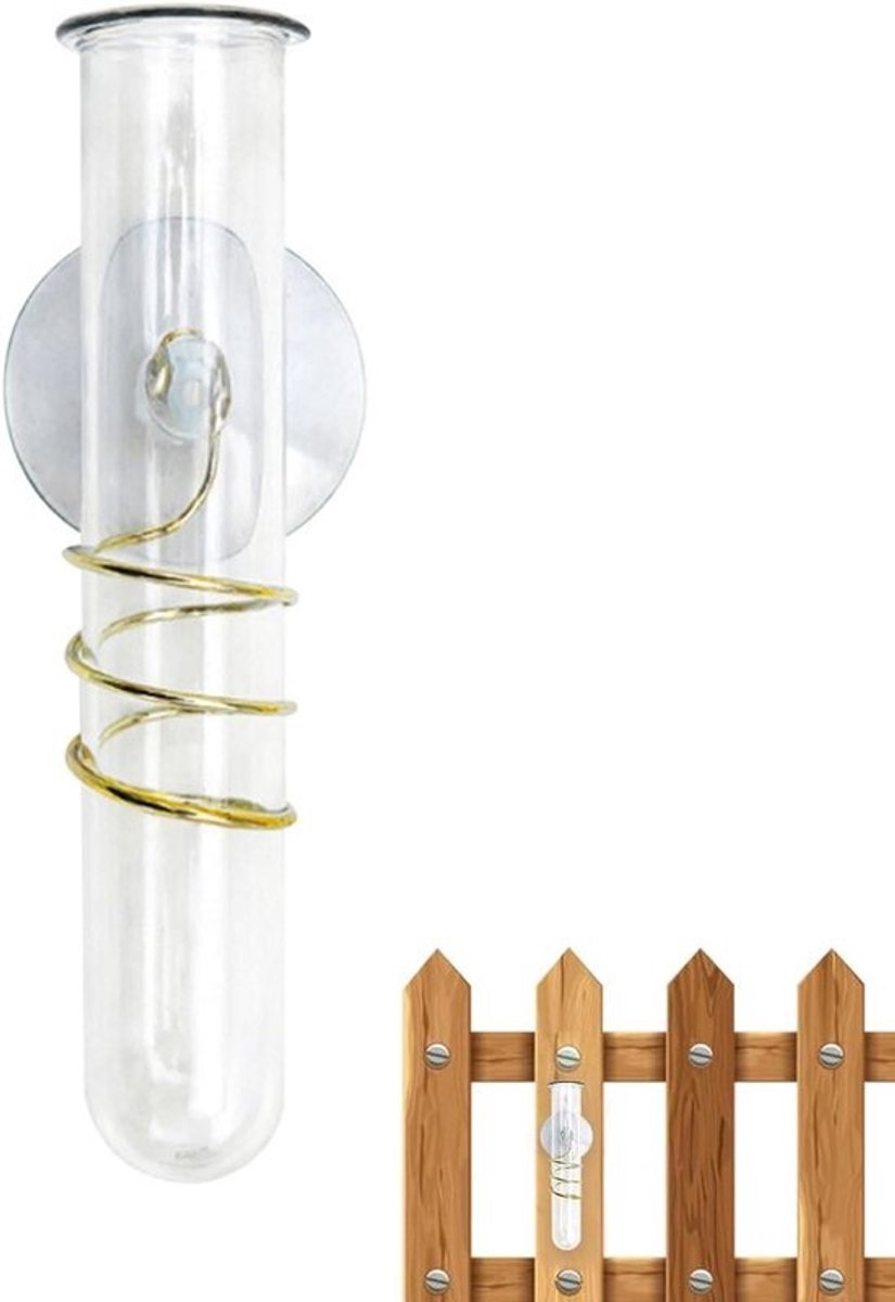 Regenmeter voor buiten - Weerstation voor de tuin - Meten voor tuinonderhoud - Vorstbestendig ontwerp - 153 cm hoog - Transparant