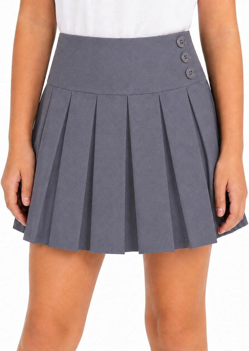 Schoolrokken meisjes verstelbare taille - stretchy geplooide skort - comfortabel voor schooldagen - SnelShoppen