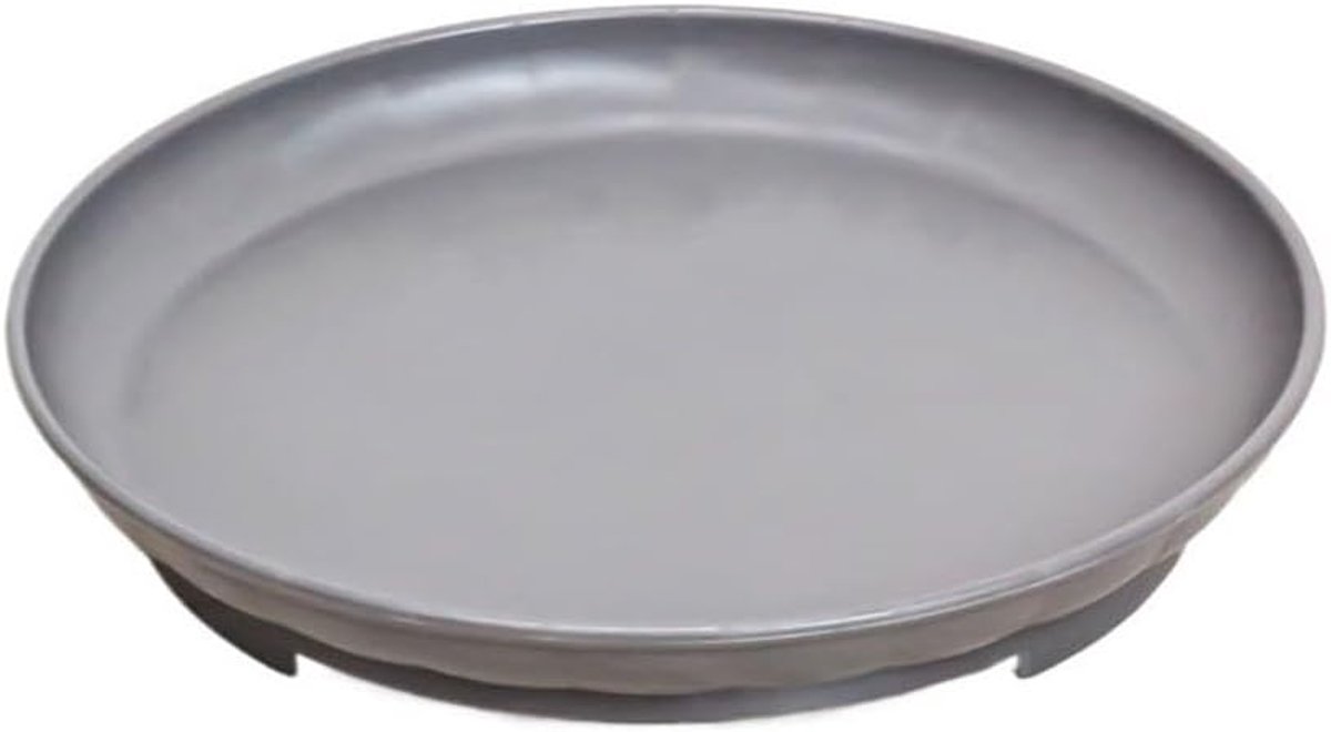 Schotels Afgeronde bloempot lekbakken harsachtig for binnen- en buitenplanten tuinschotels(Gris,Medium)