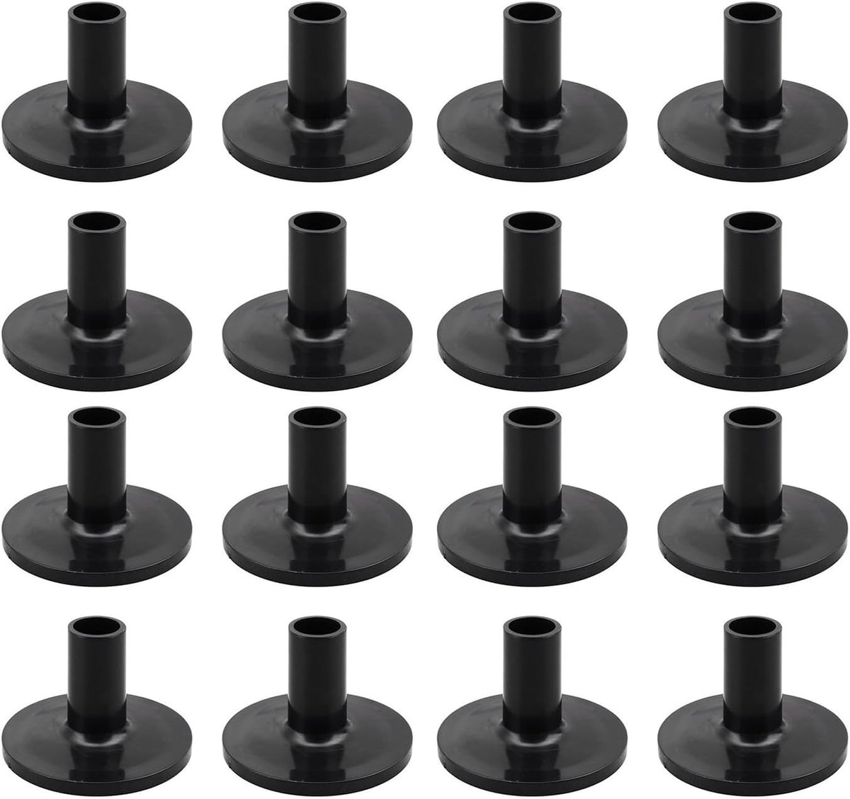 16 stuks bekkenhoezen, trommelbekkenstandaard, hulzen, kunststof bekkenstandaard, trommelbekkenhouder, houder voor trommelbekkenstandaard, vervanging voor Shelf Drumkit