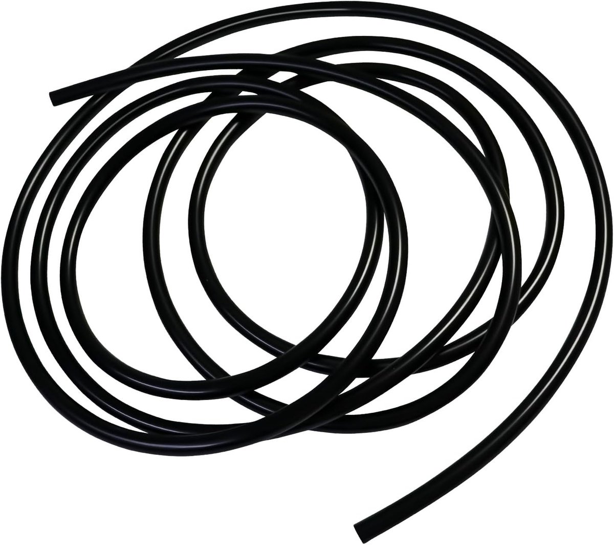 Siliconen slang, 9 mm binnendiameter x 12 mm buitendiameter 4,5 m lengte siliconen slang voor aquariumpompen en luchtslangen, zwart
