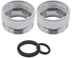 Dailygoods - Kraanadapter - Waterbesparende aerator - Geschikt voor keuken en badkamer - 2 stuks - Efficiënt watergebruik - Universeel - Geschikt vo...