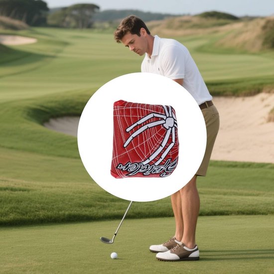 Dailygoody - Golf Putter Hoes - PU-leer - Waterbestendig - Sterke Magneetsluiting - Bescherming voor Putters - Unisex - 10,2 x 10,2 x 1,3 cm van Merkloos — afbeelding 4