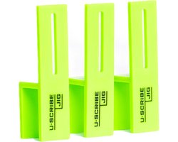 SnelShoppen - U-Scribe Jig Set van 3 - 18mm Houtbewerking Templates voor Keukens, Meubels, en Panelen - Eenvoudige Installatie en Consistente Resultat